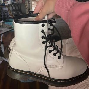 Dr. Martens 1460 white boots
